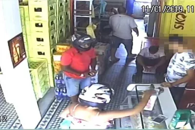 Alagoinhas: Casal assalta distribuidora de bebidas, leva dinheiro e moto