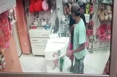 Alagoinhas: Câmeras de segurança flagram assalto em floricultura