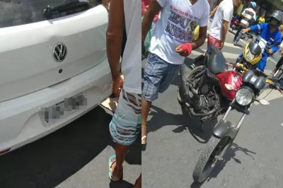 Alagoinhas: Mototaxista é atropelado por carro nos fundos da Igreja Matriz