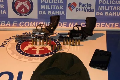 Alagoinhas: policiais do 4º BPM apreendem armas de fogo, drogas e realizam prisões em flagrante