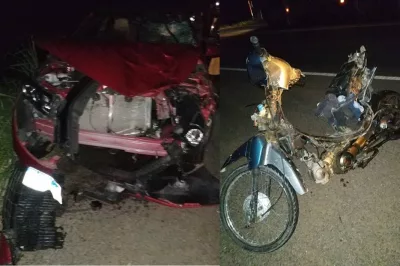 Colisão entre carro e moto deixa um morto e um ferido na BR-101