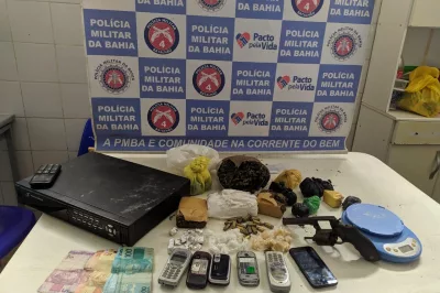 Policiais da CETO apreendem arma de fogo e drogas em Alagoinhas