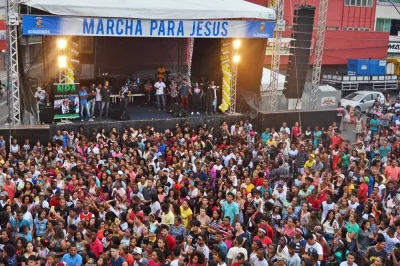Marcha para Jesus é realizada neste sábado (12) em Alagoinhas
