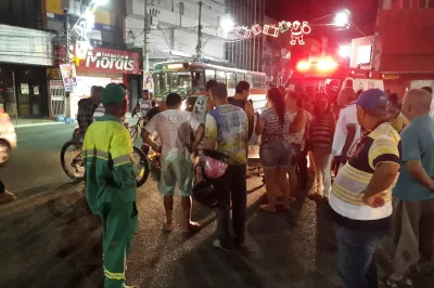 Homem sofre ferimento na cabeça após cair de bicicleta no centro de Alagoinhas