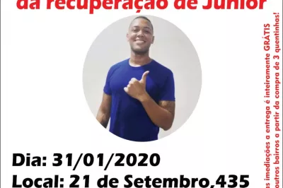 Caruru Beneficente será realizado para custear tratamento de jovem que sofreu acidente de moto