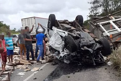 Acidente em Esplanada mata duas pessoas e deixa duas feridas na BR-101