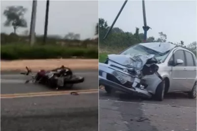 Alagoinhas: Acidente envolvendo moto e carro deixa dois mortos na BR-110