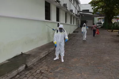 Enfrentamento ao coronavírus: Prefeitura de Alagoinhas realiza higienização de espaços públicos