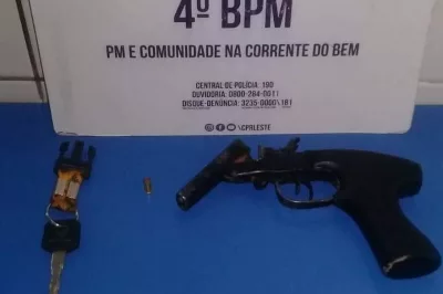 Alagoinhas: policiais do Quarto Batalhão apreendem arma de fogo e prendem homem em flagrante