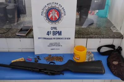 Alagoinhas: Homem é preso com rifle no Cruzeiro dos Montes