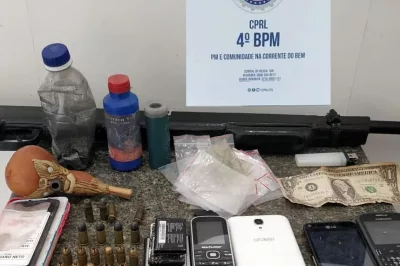 Alagoinhas: Policiais do Quarto Batalhão apreendem arma de fogo e munições em Narandiba