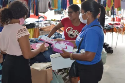 21 Dias de Ativismo: Panfletagem alerta sobre o enfrentamento à violência contra a mulher