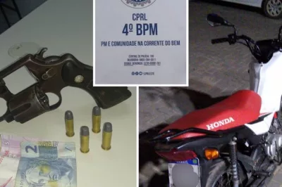 Alagoinhas: Policiais da CETO do 4° BPM apreendem arma de fogo e recuperam moto roubada