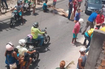 Alagoinhas: Acidente envolvendo moto e bicicleta deixa dois feridos na rua do Catu