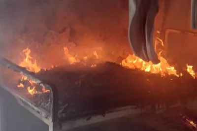 Alagoinhas: Incêndio provocado por paciente do CAPS III foi controlado pelo Corpo de Bombeiros e Guarda Municipal