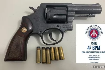 Alagoinhas: Policiais do Quarto Batalhão frustram assalto e apreendem arma de fogo após confronto com suspeitos