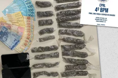 Inhambupe: Policiais do Quarto Batalhão apreendem drogas e prendem homem por tráfico