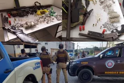 Polícia Militar apreende cinco armas de fogo, drogas e prende um homem durante operação em Alagoinhas