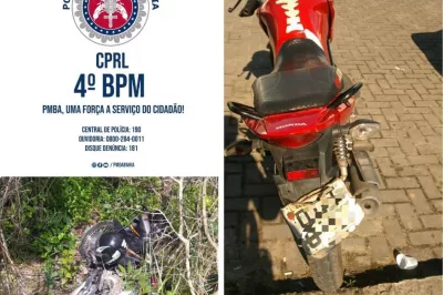 Alagoinhas: Policiais do Quarto Batalhão recuperam duas motocicletas roubadas