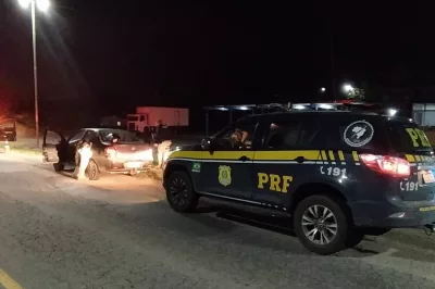 Alagoinhas: Assaltantes de ônibus são presos em flagrante com armas e munições na BR 101
