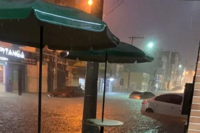 Vídeo: Chuva forte provoca alagamentos e arrasta carros em Paulo Afonso