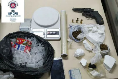 Suspeito de tráfico de drogas é preso em operação da PM em Feira de Santana