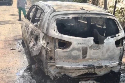 Corpo de homem e carro são encontrados carbonizados em Aramari