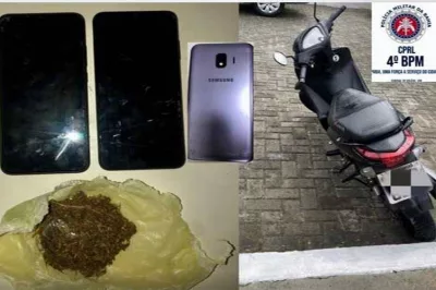 Homem é preso e adolescente apreendido suspeitos de praticar assaltos em Alagoinhas