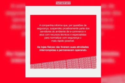 Sites da Americanas, Submarino e Shoptime estão fora do ar