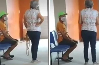 Homem que não queria se vacinar é levado amarrado pela esposa em Alagoas; veja vídeo