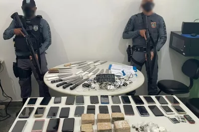 Vistoria em unidade prisional de Simões Filho apreende facas e celulares