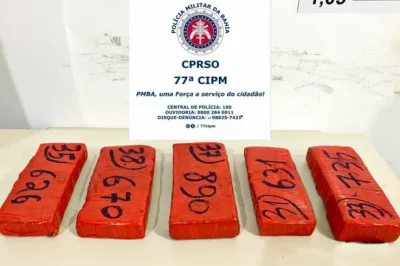 Cinco tabletes de maconha são achados em caixa de papelão em Conquista