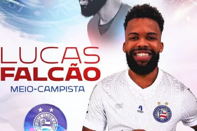 Bahia anuncia contratação do meia Lucas Falcão