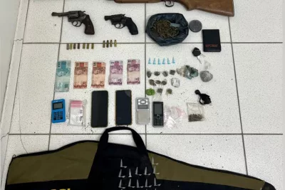 Dupla morre e armas são apreendidas após troca de tiros com PMs no interior da Bahia