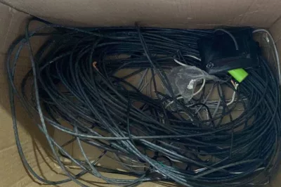 Alagoinhas: Policiais do Quarto Batalhão prendem em flagrante homem que furtava fios de internet