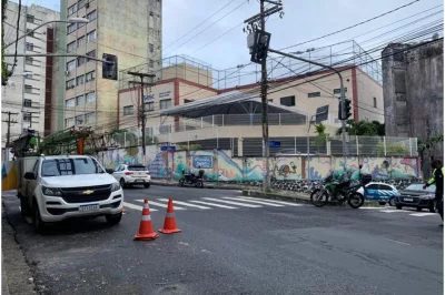 Furto de fios deixa escolas sem energia elétrica e quatro semáforos sem funcionar no centro de Salvador