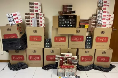 Polícia apreende 122 mil cigarros contrabandeados em Feira de Santana