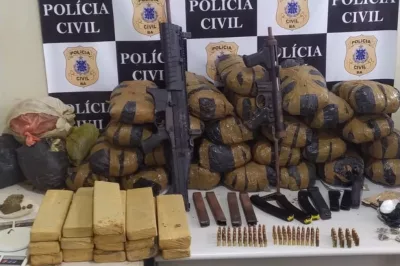 Operação policial apreende 40 Kg de maconha em Santo Antônio de Jesus