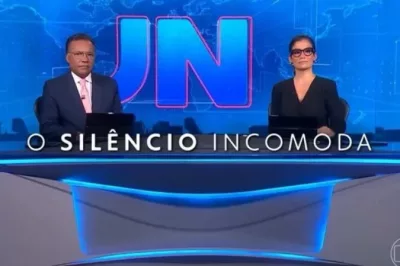 Âncoras do Jornal Nacional ficam em silêncio no primeiro minuto do programa; assista