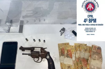 Policiais do Quarto Batalhão frustram roubo no centro de Alagoinhas