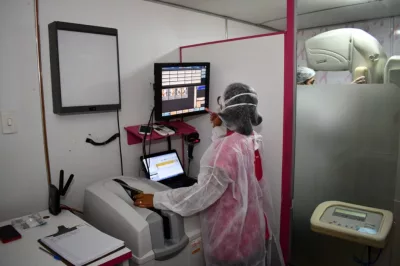 Prefeitura de Alagoinhas convoca mulheres para retirada dos resultados dos exames realizados na carreta da mamografia