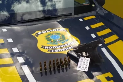 Homem é preso com comprimidos de anfetaminas e porte ilegal de arma de fogo na BR-101