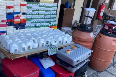 Mais de duzentos quilos de cocaína e pasta base são apreendidas em Salvador