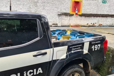 Botijões que seriam comercializados ilegalmente são apreendidos