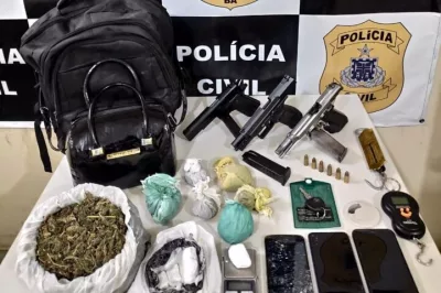 Dupla é presa por homicídio, receptação e porte ilegal de arma na Bahia