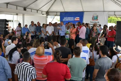 Alagoinhas: Prefeito Joaquim Neto acompanha governador em inaugurações e anúncio de novas obras para a cidade e região
