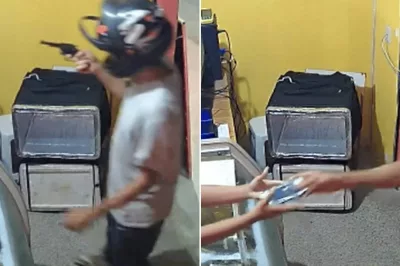 Homem assalta pizzaria em Camaçari mas devolve celular de atendente após apelo