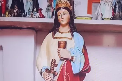 Imagem de Santa Bárbara é furtada em gruta milagrosa