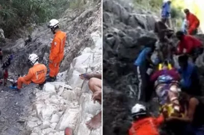 Mulher morre atingida por pedra de cânion no interior da Bahia