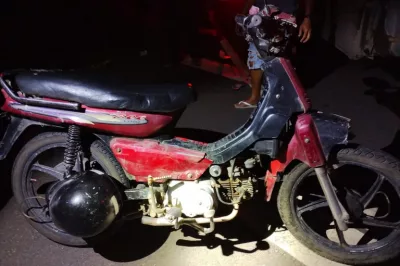 PRF apreende ciclomotor adulterado durante atendimento de acidente